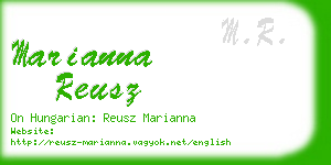 marianna reusz business card